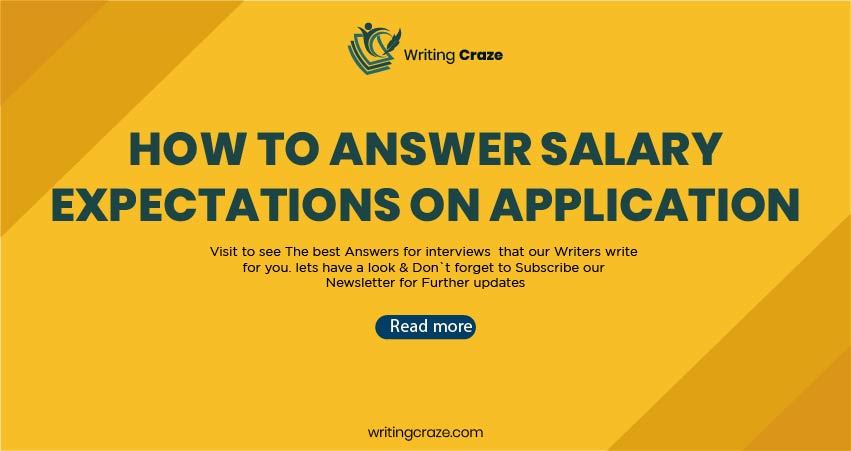 How to answer salary expectation question
