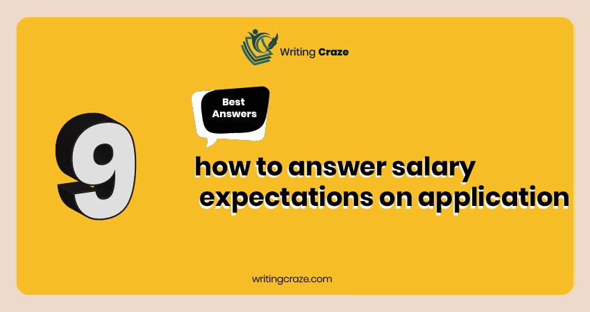 How to answer salary expectations on application