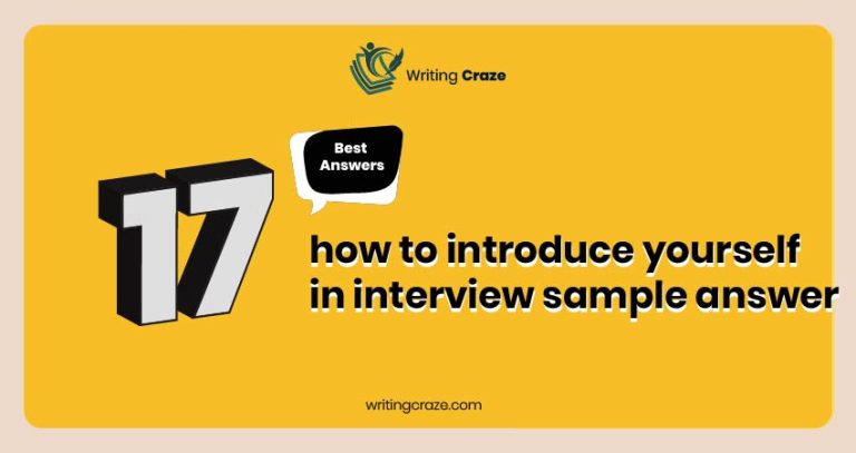How To Introduce Yourself In Interview Sample Answers [17+ Ans]