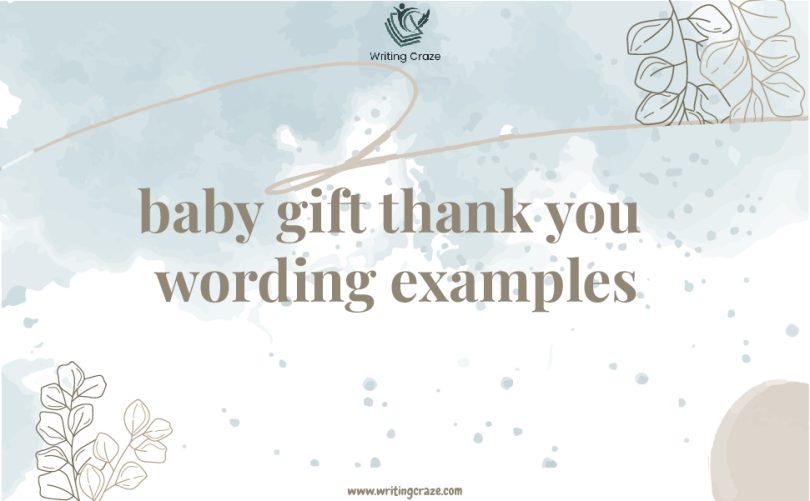 Baby Gift Thank You Wording Examples