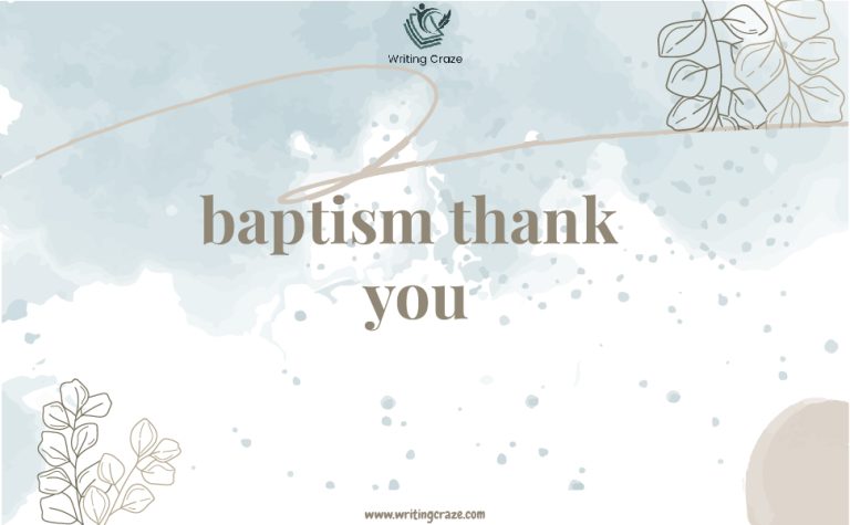 89+ Memorable Baptism Thank You Messages