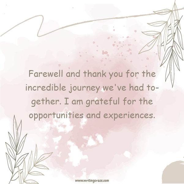 Best Farewell Thank-You Messages When Leaving Job