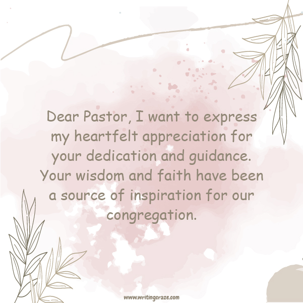 Best Pastor Appreciation Messages Notes