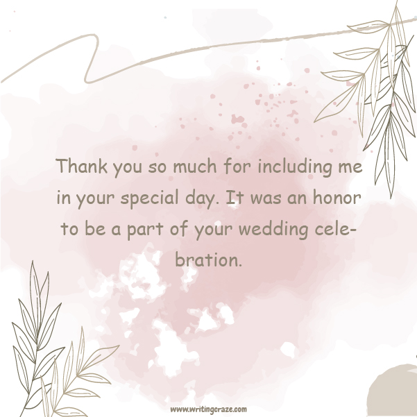 Best Thank You Inviting Wedding Messages