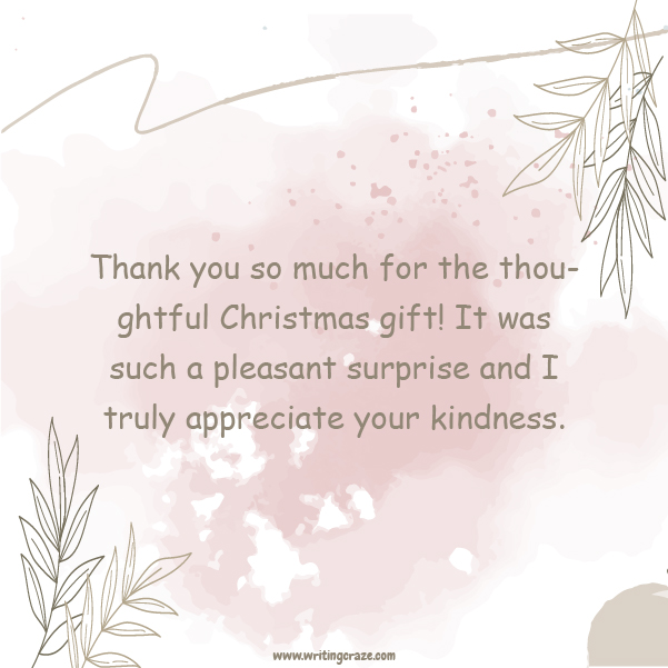 Best Thank You for Christmas Gift Messages