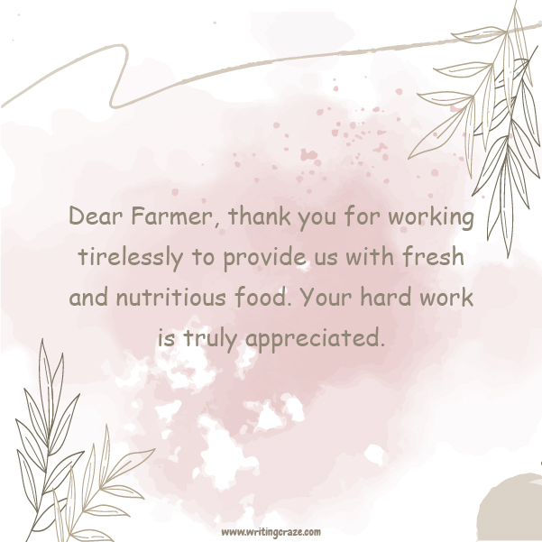 Best Thank a Farmer with a Thank You Note