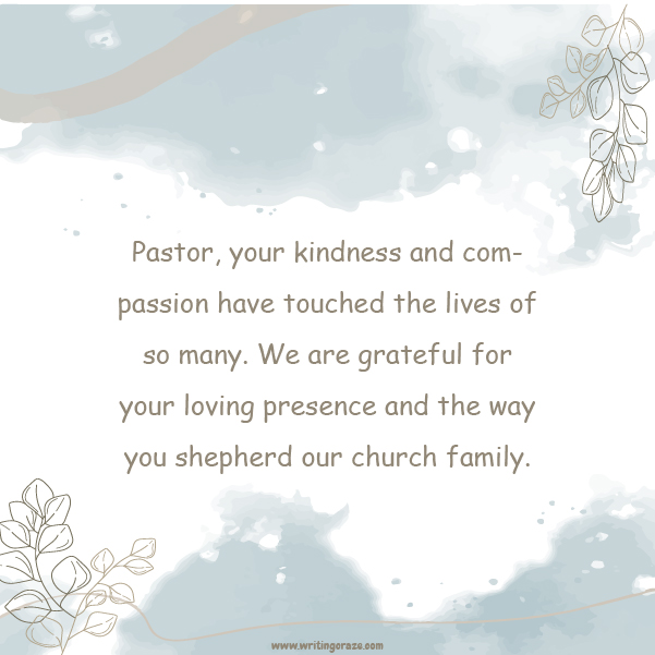 Catchy Pastor Appreciation Messages Notes Sample