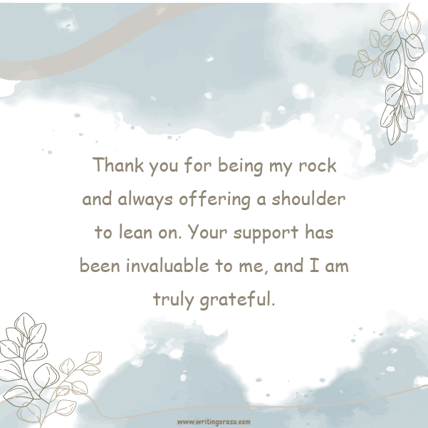 Catchy Thank You Encouragement Support Messages Sample