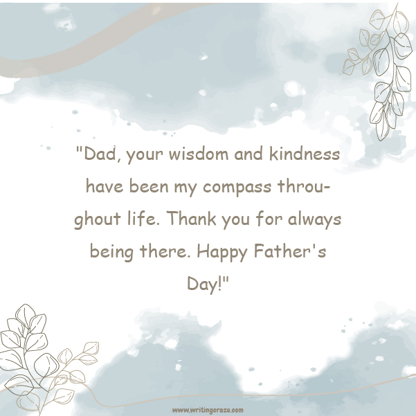 Catchy Thank You Message Samples for Father's Day