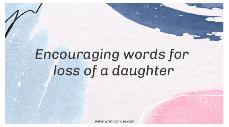 81+ Words for Loss of a Daughter