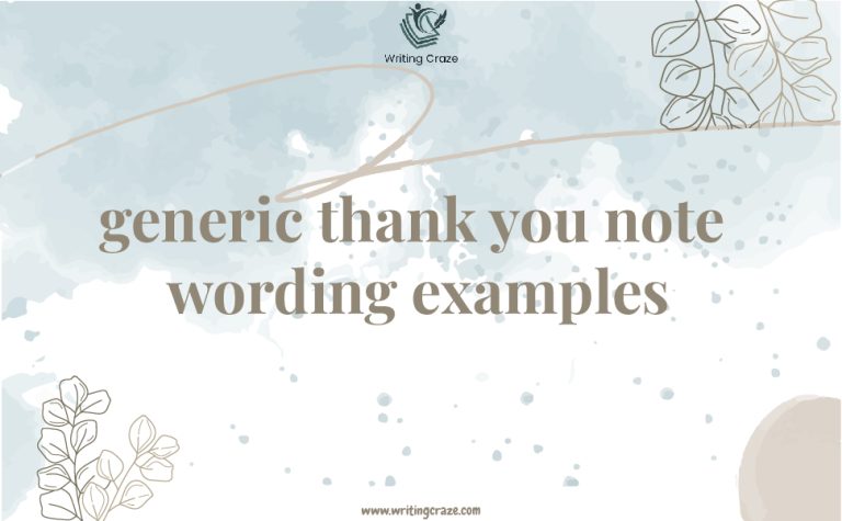 99+ Creative Generic Thank You Note Wording Examples