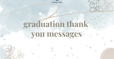 Graduation Thank You Messages