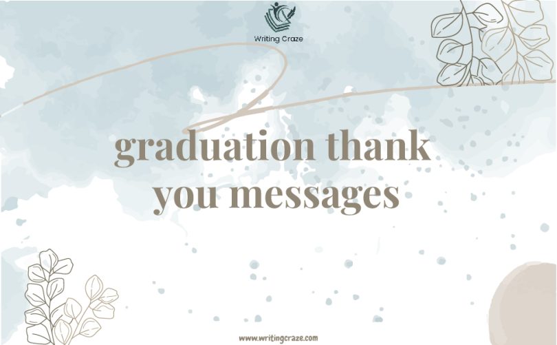 Graduation Thank You Messages