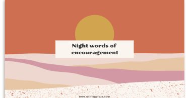 Night Words of Encouragement