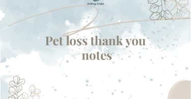Pet Loss Thank You Notes
