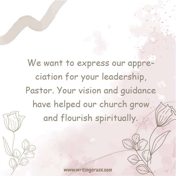 Short Pastor Appreciation Messages Notes Examples