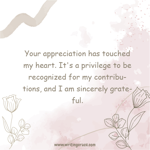 Short Thank You for the Appreciation Messages Examples