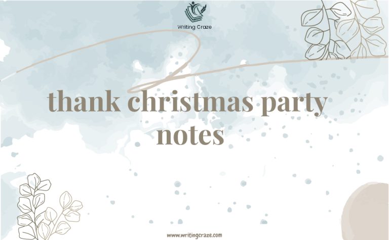 89+ Thank Christmas Party Notes to Spread Holiday Cheer