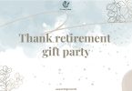 Thank Retirement Gift Party