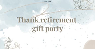 Thank Retirement Gift Party