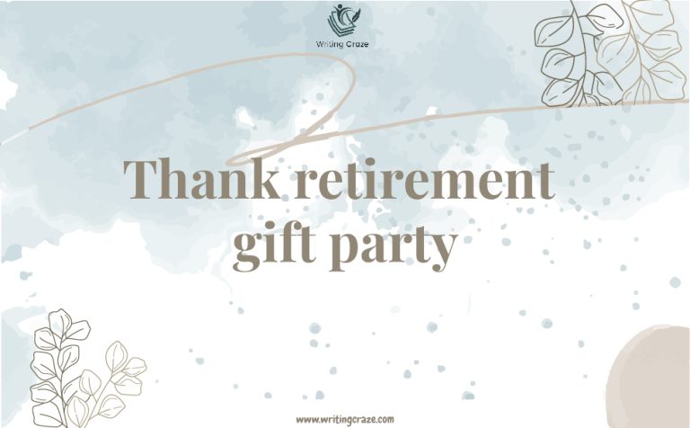 91+ Best Thank Retirement Gift Party