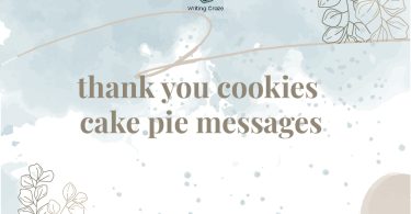 Thank You Cookies Cake Pie Messages