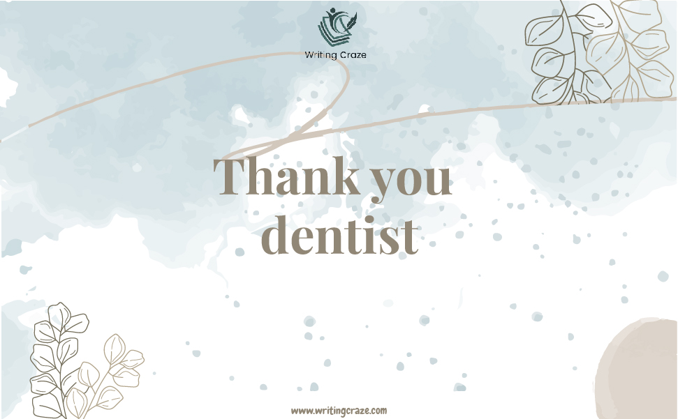 Thank You Dentist