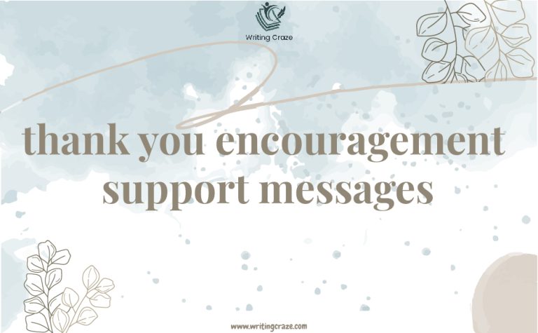 91+ Best Thank You Encouragement Support Messages