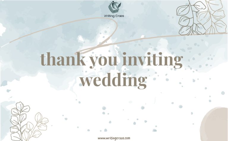95+ Crafting the Perfect Thank You Inviting Wedding Messages