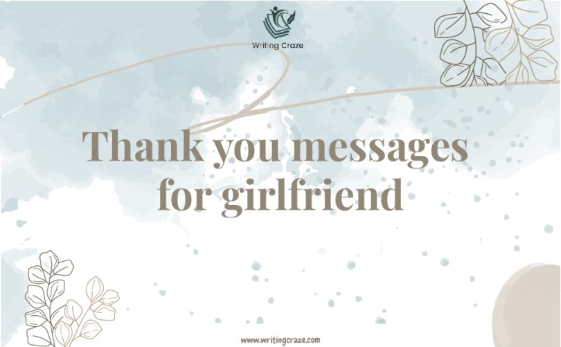 Thank You Messages for Girlfriend