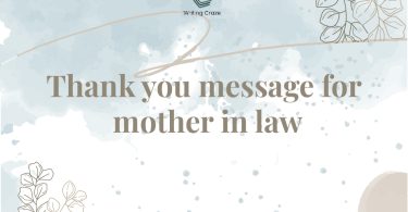 Thank You Messages for Mother-in-Law
