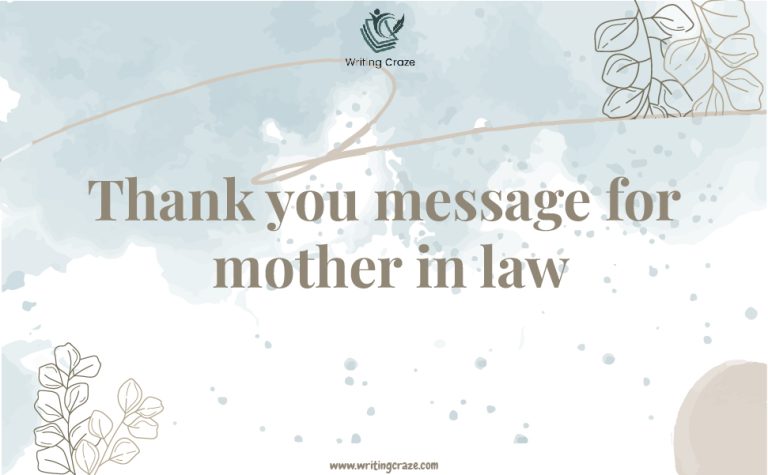 77+ Best Thank You Messages for Mother-in-Law