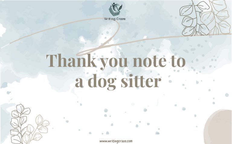 83+ Good Thank You Note to a Dog Sitter