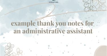 Thank You Notes For An Administrative Assistant