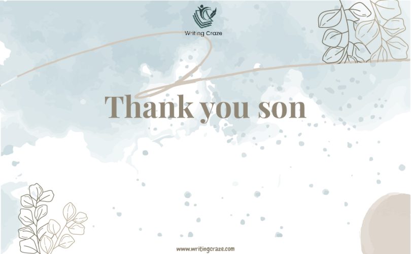 Thank You Son