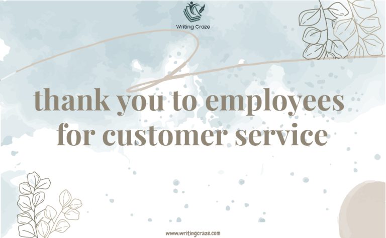 81+ Thank You To Employees For Customer Service