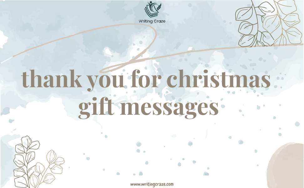 Thank You for Christmas Gift Messages