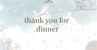 Thank You for Dinner