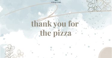 Thank You for the Pizza