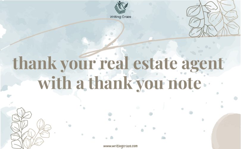 Thank Your Real Estate Agent with a Thank You Note