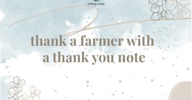 Thank a Farmer with a Thank You Note