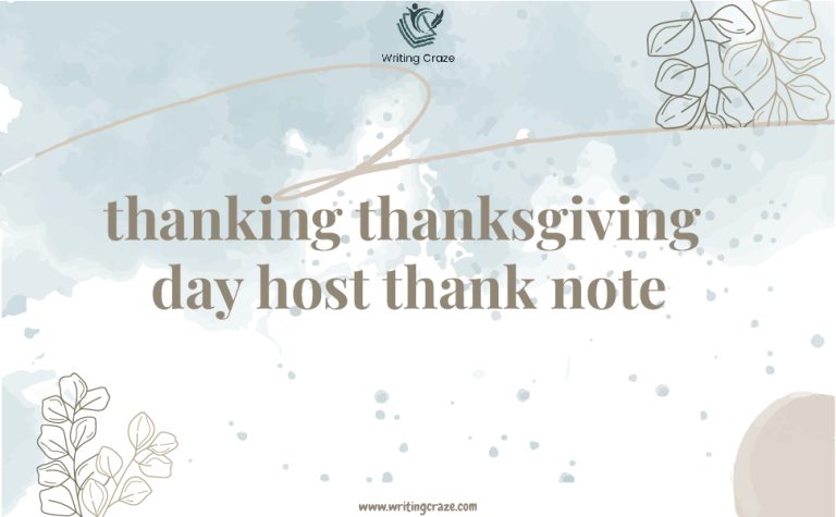 97+ Best Thanking Thanksgiving Day Host Thank Note