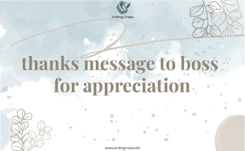 Thanks Messages to Boss for Appreciation