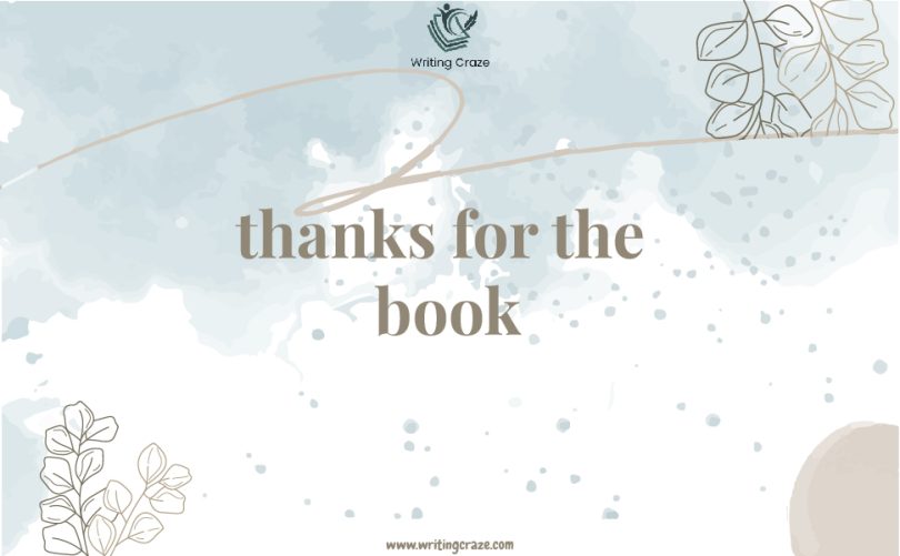 Thanks for the Book