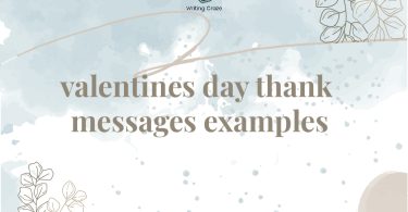 Valentine's Day Thank Messages Examples