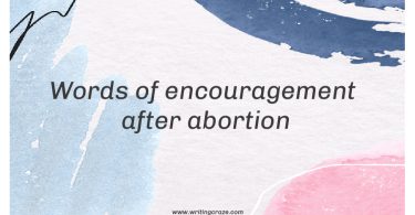 Words of Encouragement After Abortion