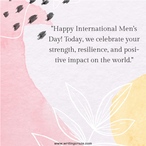 Best Words of Encouragement for Men's Day