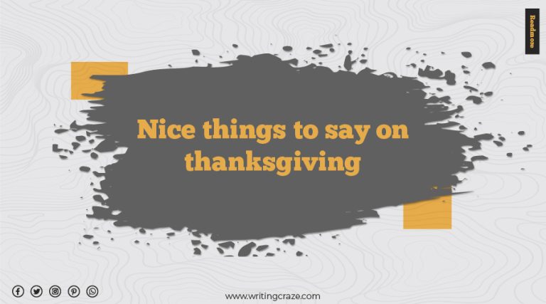 89+ Nice Things To Say on Thanksgiving