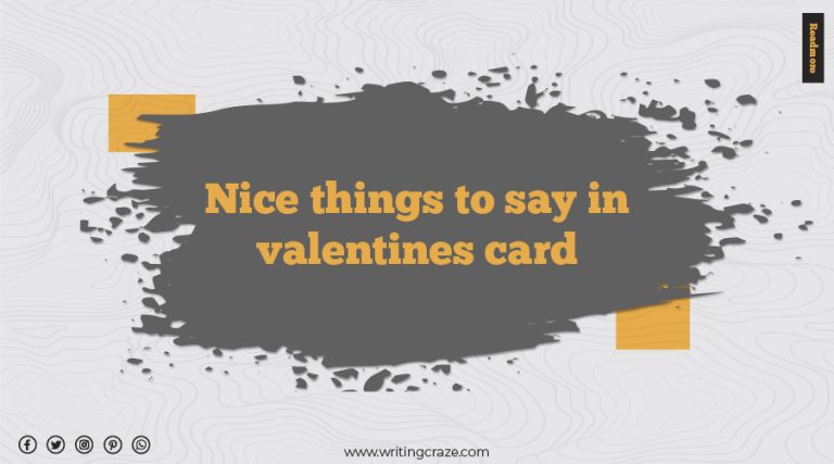 103+ Nice Things in Valentine’s Card