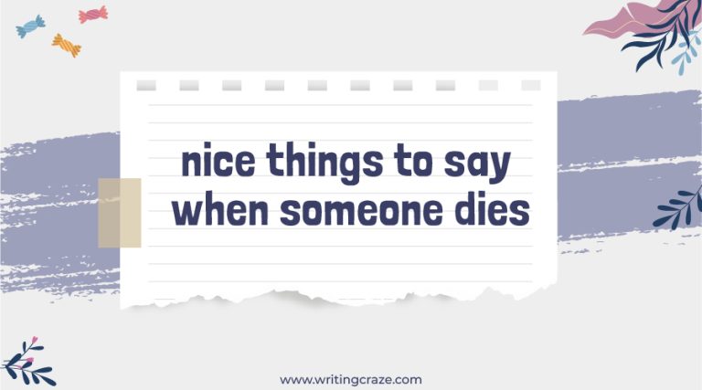 91+ Nice Things to Say When Someone Dies